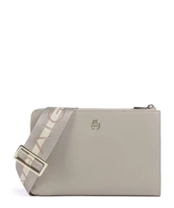 AIGNER Zita Crossbody bag grained cow leather taupe Online
