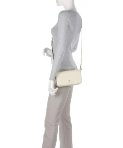 AIGNER Zita S Crossbody bag grained cow leather cream Outlet