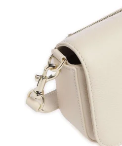 AIGNER Zita S Crossbody bag grained cow leather cream Outlet