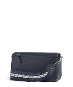 AIGNER Zita S Crossbody bag grained cow leather dark blue Outlet