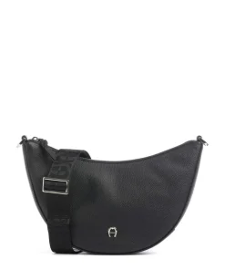 AIGNER Zita S Crossbody bag grained cow leather black Online