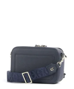 AIGNER Zita S Crossbody bag grained cow leather dark blue