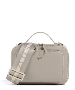 AIGNER Zita S Crossbody bag grained cow leather beige Clearance