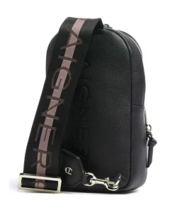 AIGNER Zita Sling bag grained cow leather black Hot