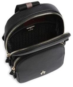 AIGNER Zita Sling bag grained cow leather black Hot