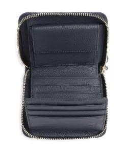 AIGNER Zita Wallet grained cow leather dark blue Hot
