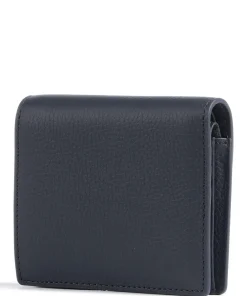 AIGNER Zita Wallet grained cow leather dark blue Outlet