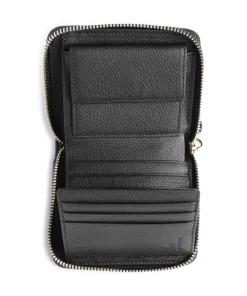 AIGNER Zita Wallet grained cow leather black Discount